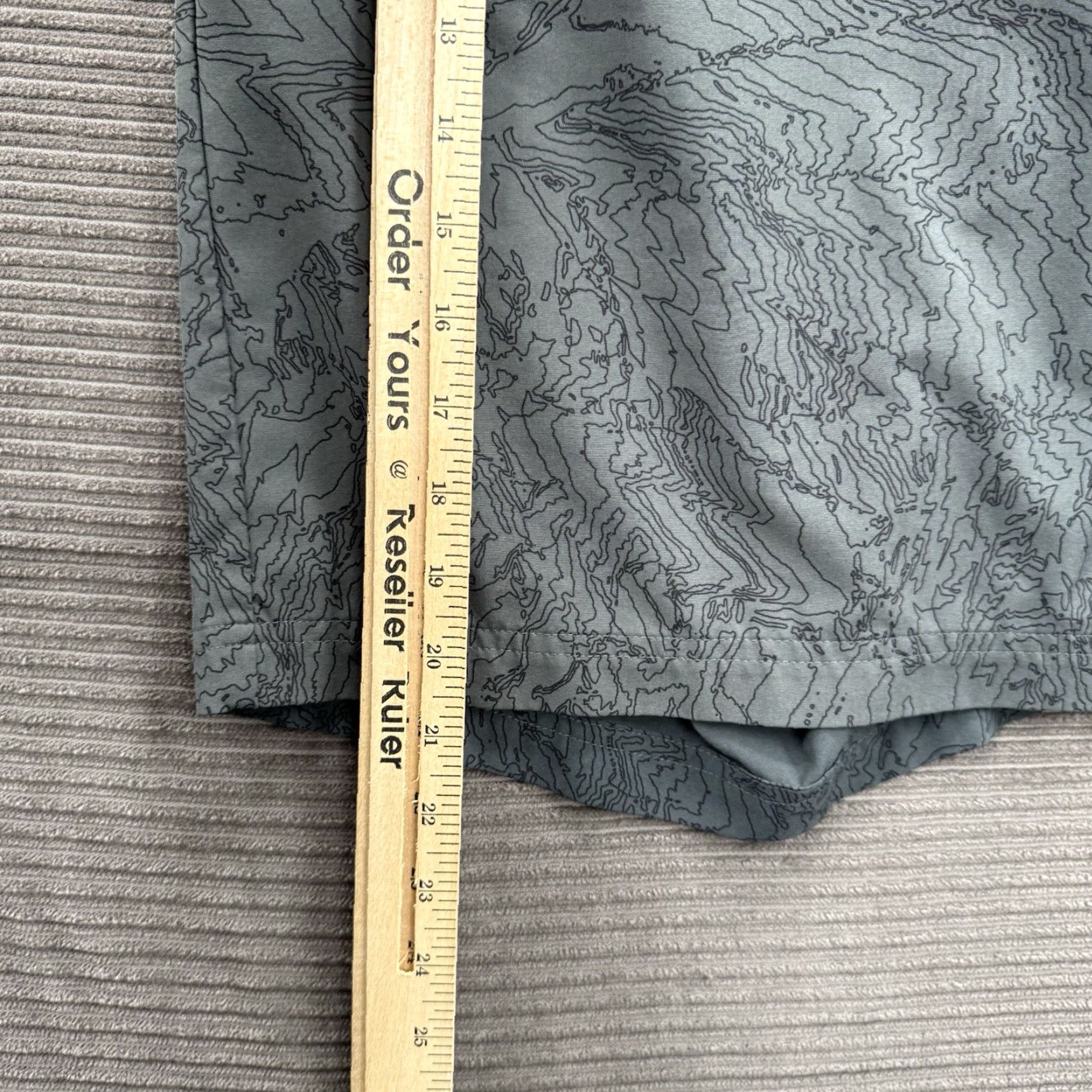 Nike Nike Dri-Fit Golf Shorts Men 38 Gray Topographic Print Polyester Spandex Golfing Shorts Size US 38 / EU 54 - 6 Thumbnail