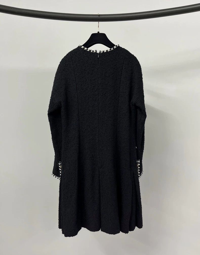 Chanel Chanel Black four-pocket tweed coat Size XS / US 0-2 / IT 36-38 - 7 Thumbnail