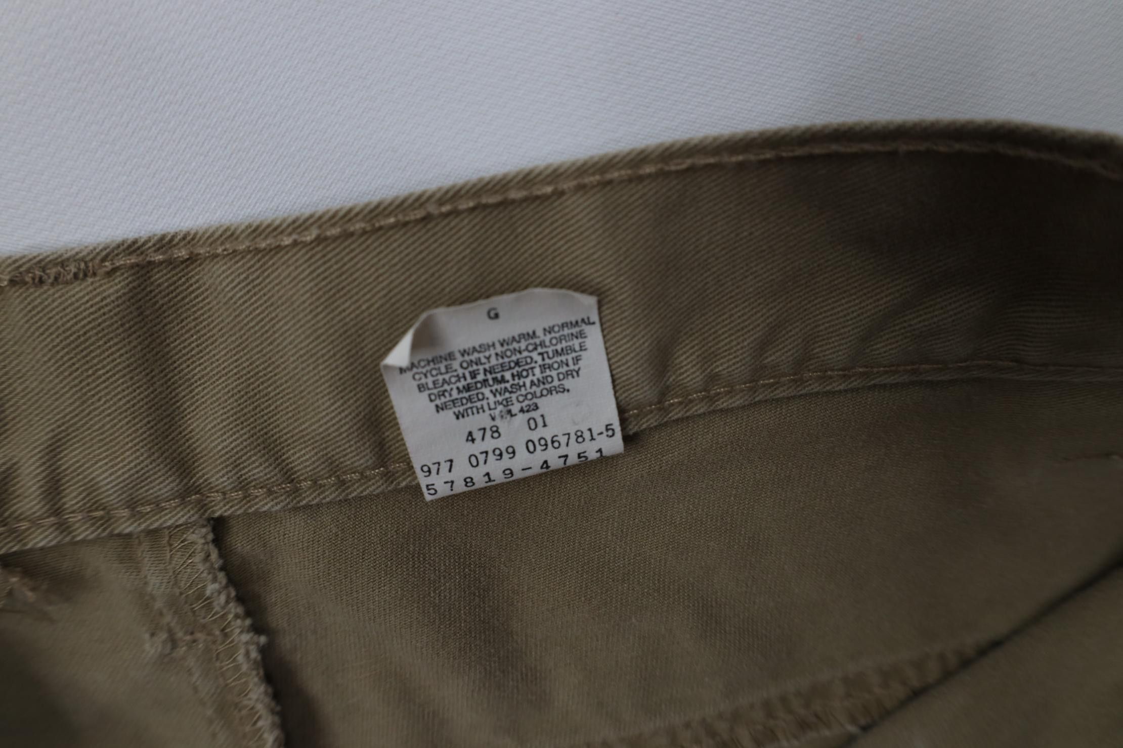 Levi's Vintage 90s Levi's L2 Babydoll Flared Wide Leg Cargo Pants Size 34" / US 12 / IT 48 - 8 Thumbnail