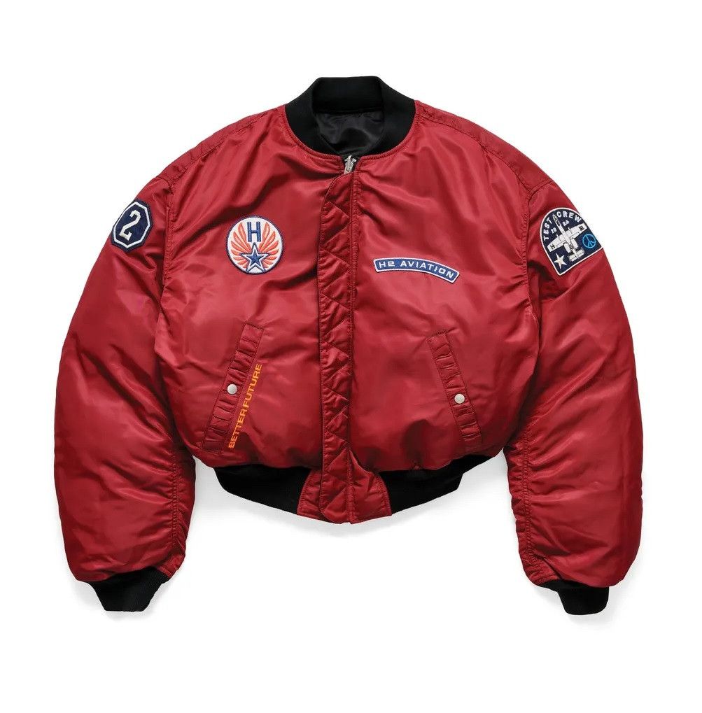 Heron Preston H2 Heron Preston X H&M Reversible Flight Bomber Jacket Size US XL / EU 56 / 4 - 2 Thumbnail