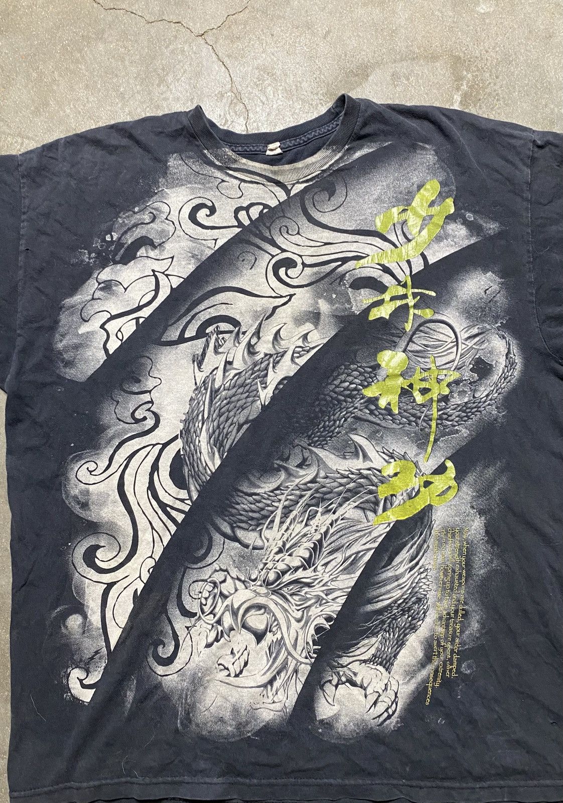 Japanese Brand Vintage Y2K Grunge Dragon Tee Size US XXL / EU 58 / 5 - 2 Thumbnail