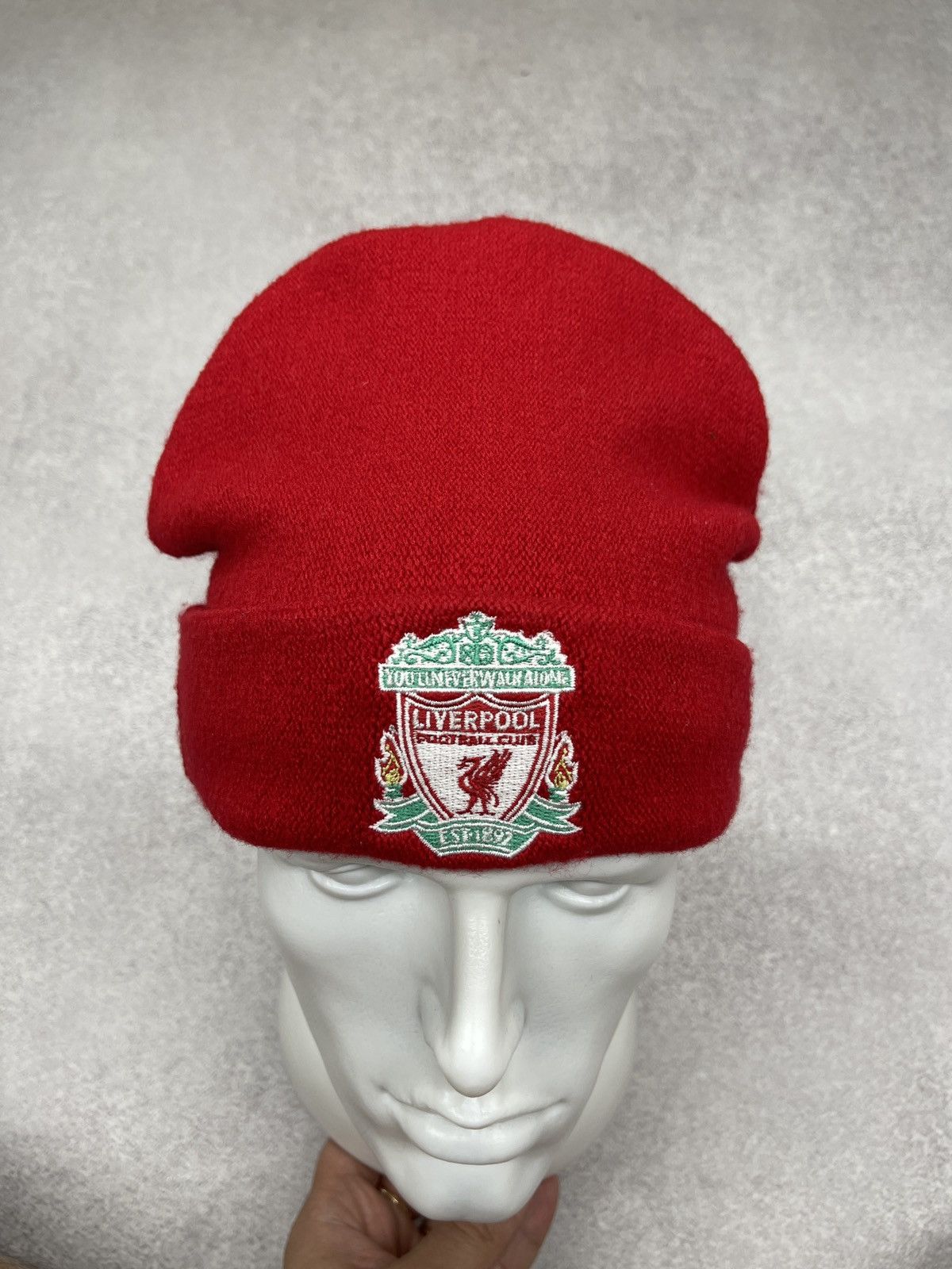 Adidas Vintage Adidas Liverpool FC Beanie Hat Red Size ONE SIZE - 5 Thumbnail