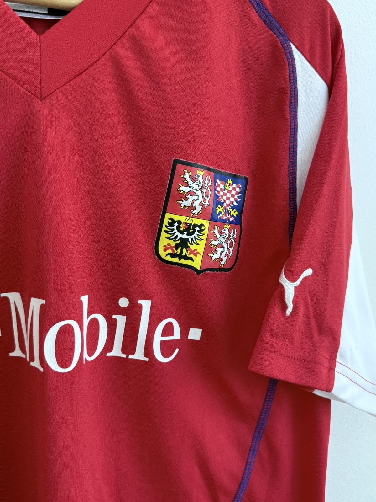 Puma 2003/2004 Czech Republic Puma Jersey Blockcore Size US XL / EU 56 / 4 - 3 Thumbnail