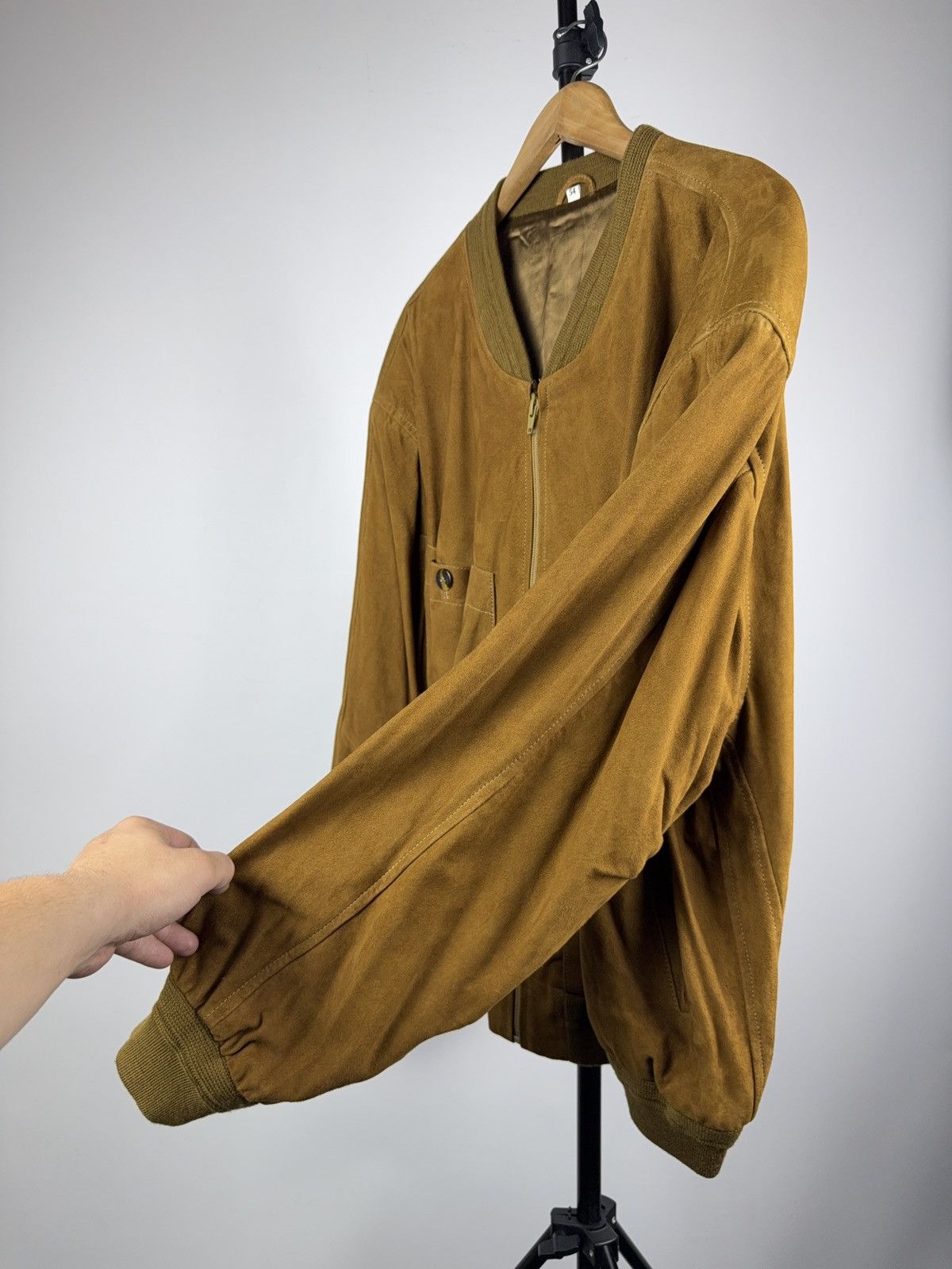 Japanese Brand Vintage 90s Cowboy Western USA Leather Bomber Flight Jacket Size US L / EU 52-54 / 3 - 7 Thumbnail
