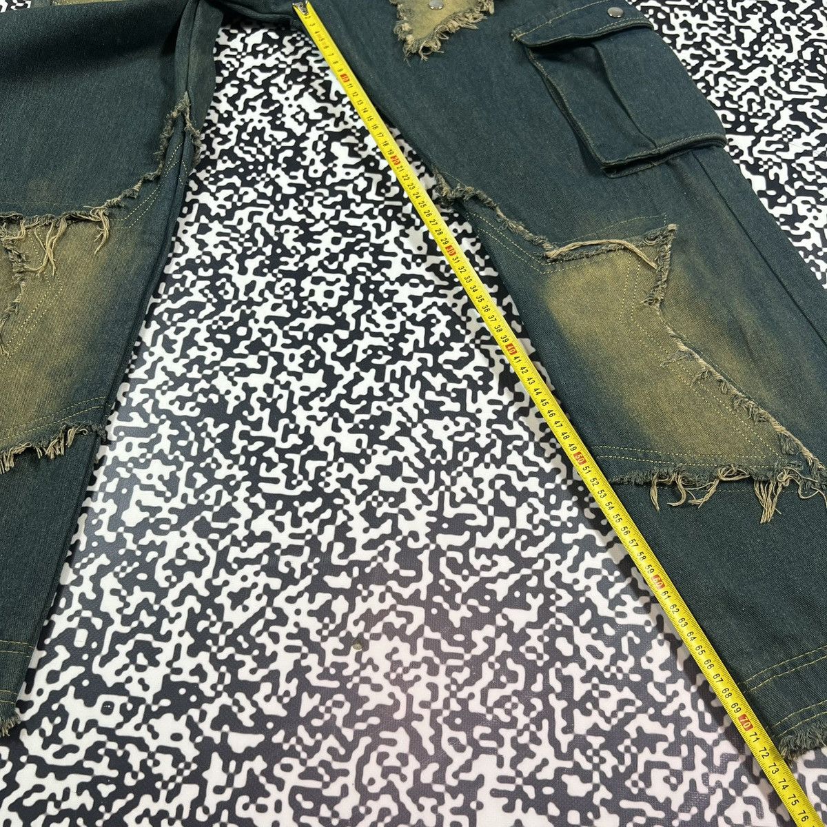 Japanese Brand Vintage Y2K Japanese Patchwork Star Logo Retro Style Jeans Size 29" - 15 Thumbnail