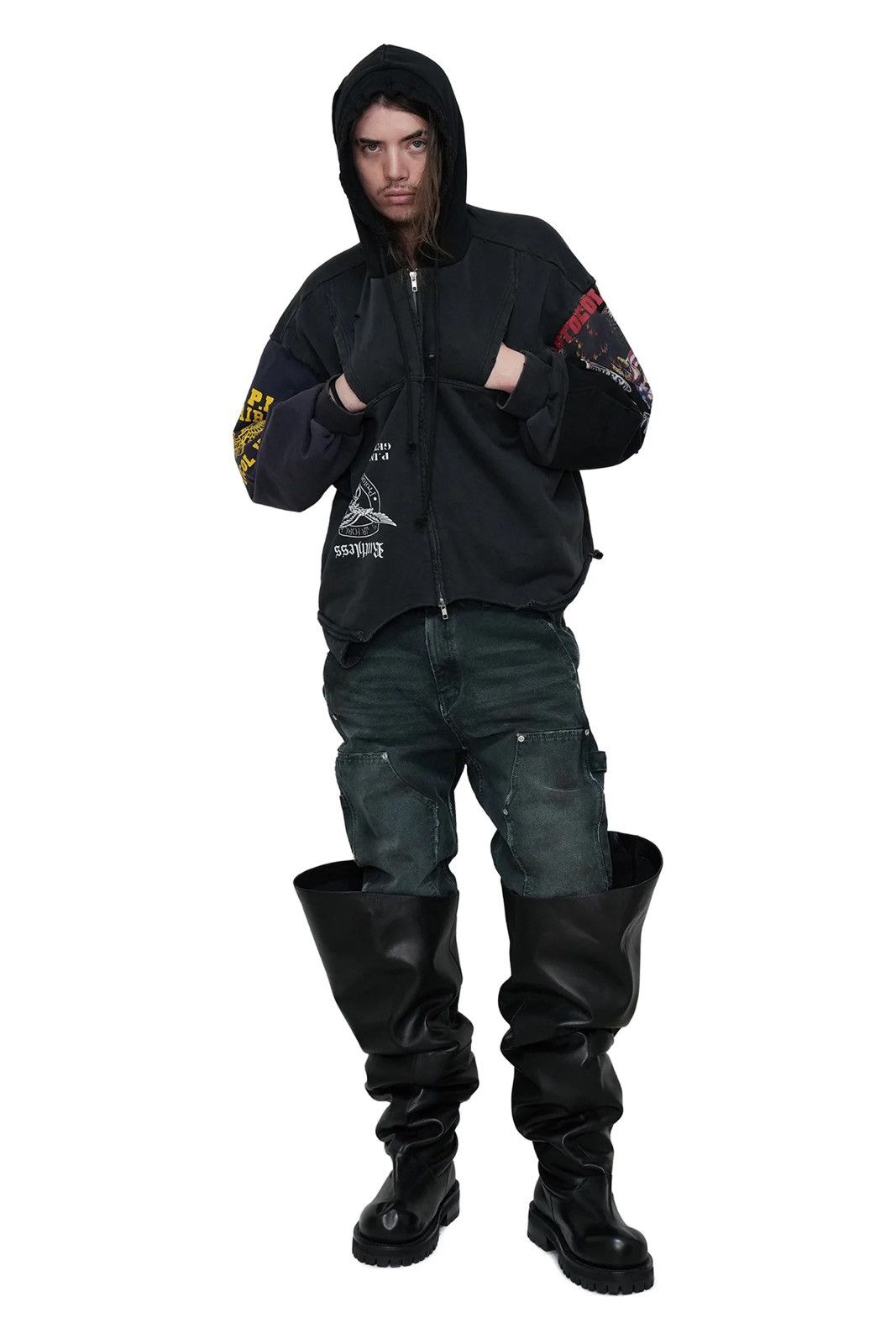 PROJECT G/R Protocol Index UPSIDE DOWN ZIP HOODIE PROJECT GR Size US S / EU 44-46 / 1 - 3 Thumbnail