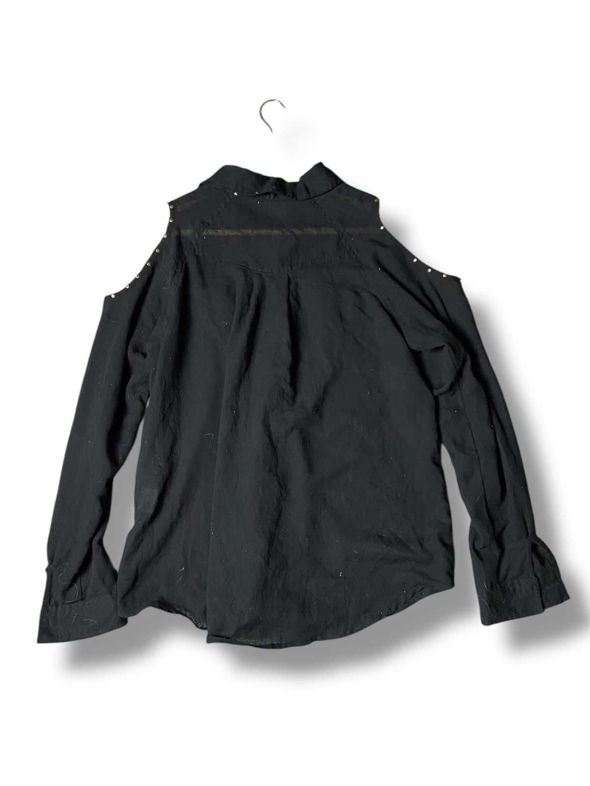 Dig Deep Vintage Dig Deep Punk Cold Shoulder Button Up Shirt (165) Size M / US 6-8 / IT 42-44 - 3 Thumbnail