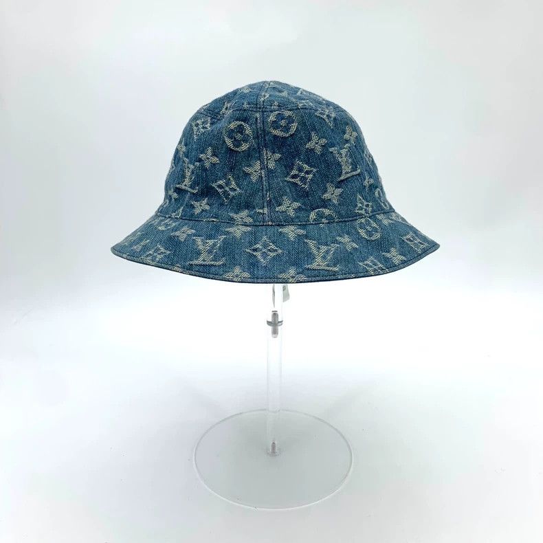Louis Vuitton Louis Vuitton Cotton fisherman's hat with blue logo jacqua Size ONE SIZE - 3 Thumbnail