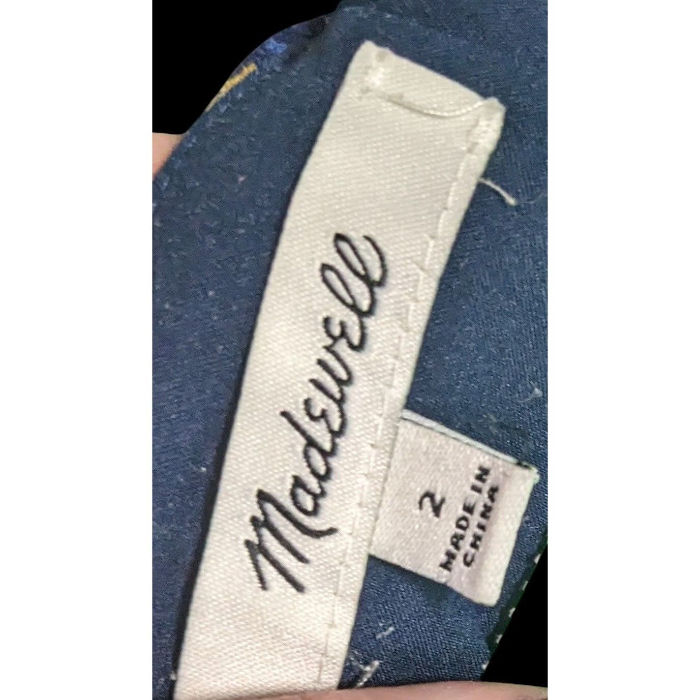 Madewell Madewell Blue Floral Cottagecore A-Line Mini Skirt Size 26" / US 2 / IT 38 - 6 Thumbnail