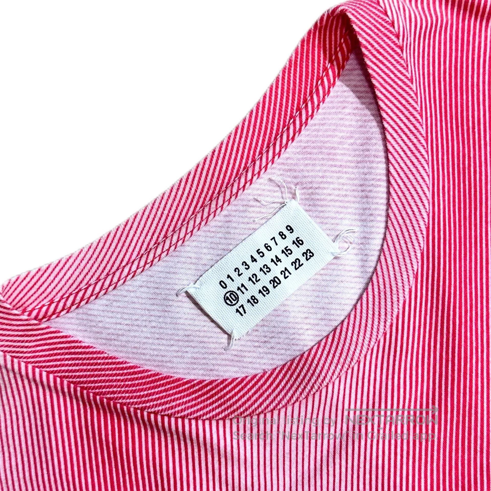 Maison Margiela Maison Margiela 2008 SS Pink Striped Tee. Size US S / EU 44-46 / 1 - 3 Thumbnail