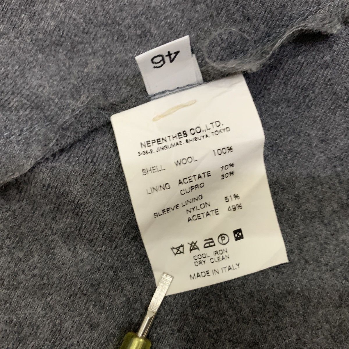 Nepenthes NEPENTHES X BARENA VENEZIA WOOL COAT BLAZER LIGHT GRAY Size US S / EU 44-46 / 1 - 12 Thumbnail