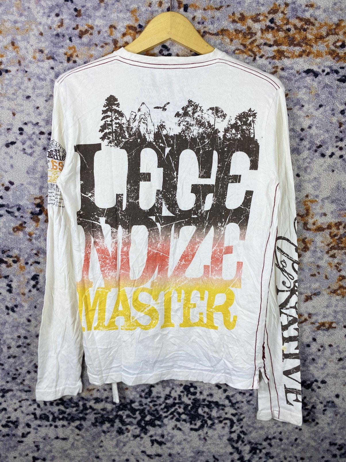Japanese Brand × Vintage Apache Native American Funky R.M.S Poem Long Sleeve Size US M / EU 48-50 / 2 - 6 Thumbnail