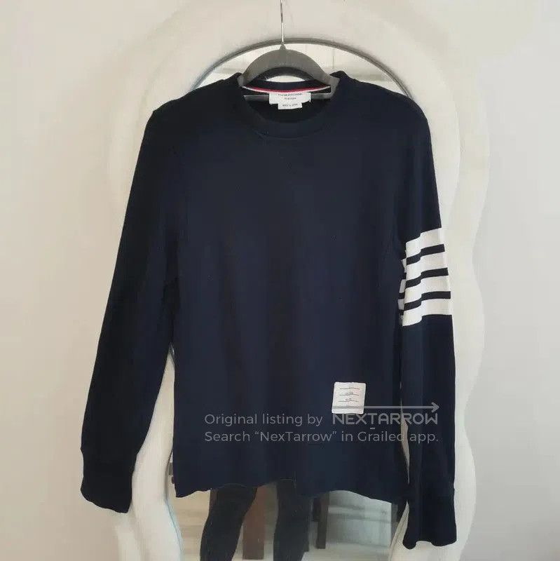 Thom Browne Navy Cotton Women's Sweatshirt .