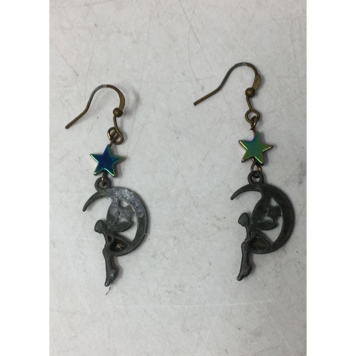 Other Women's/Girl's Fairy Sitting on the Moon Earrings with Stars Size ONE SIZE - 3 Thumbnail
