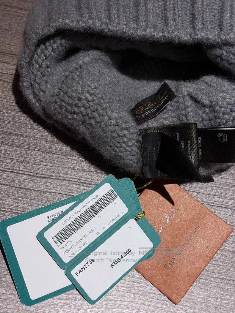 Loro Piana Loro Piana size 54 Cashmere Knit Beanie Size ONE SIZE - 3 Thumbnail