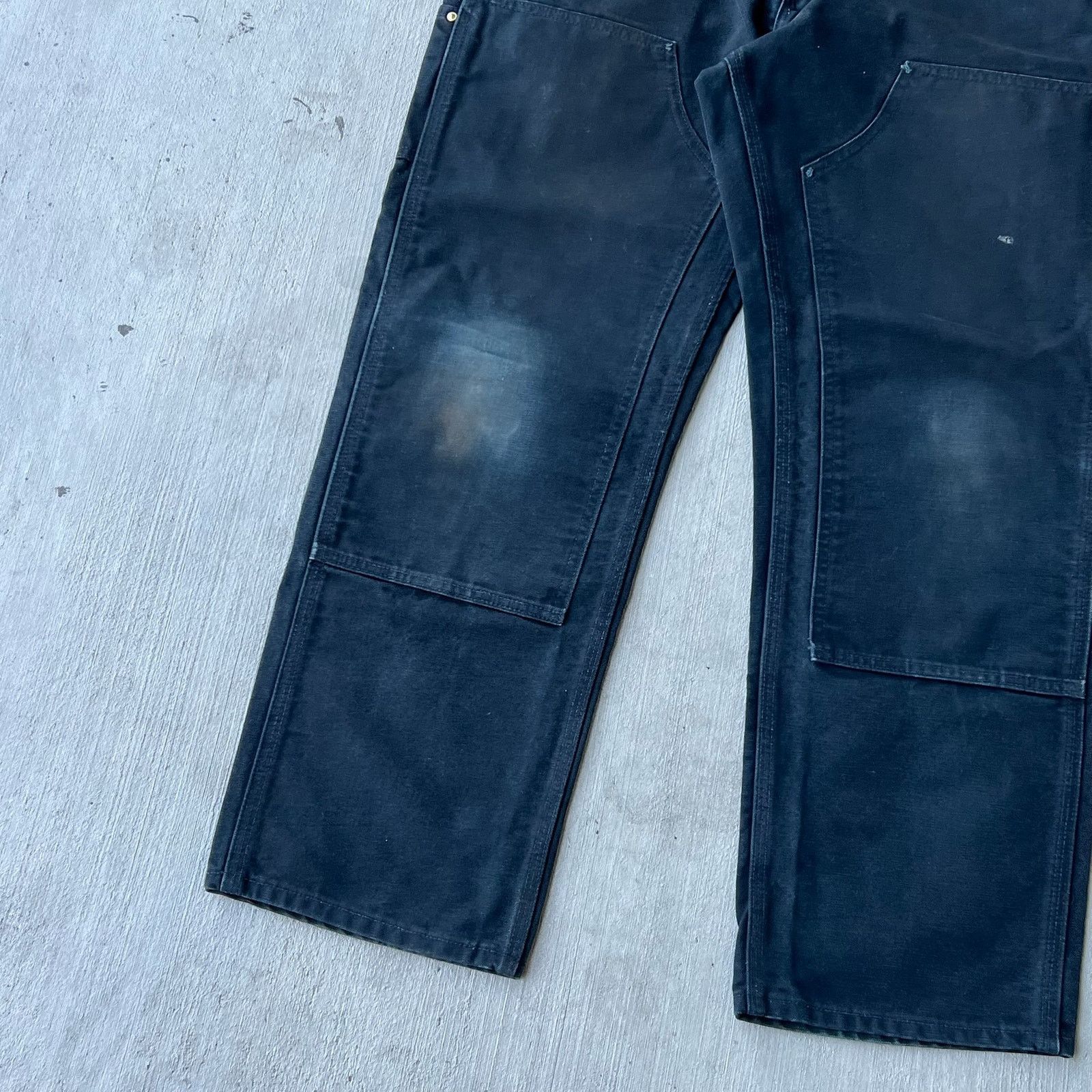 Carhartt × Vintage Carhartt black double knee work wear carpenter pants Size US 33 - 3 Thumbnail