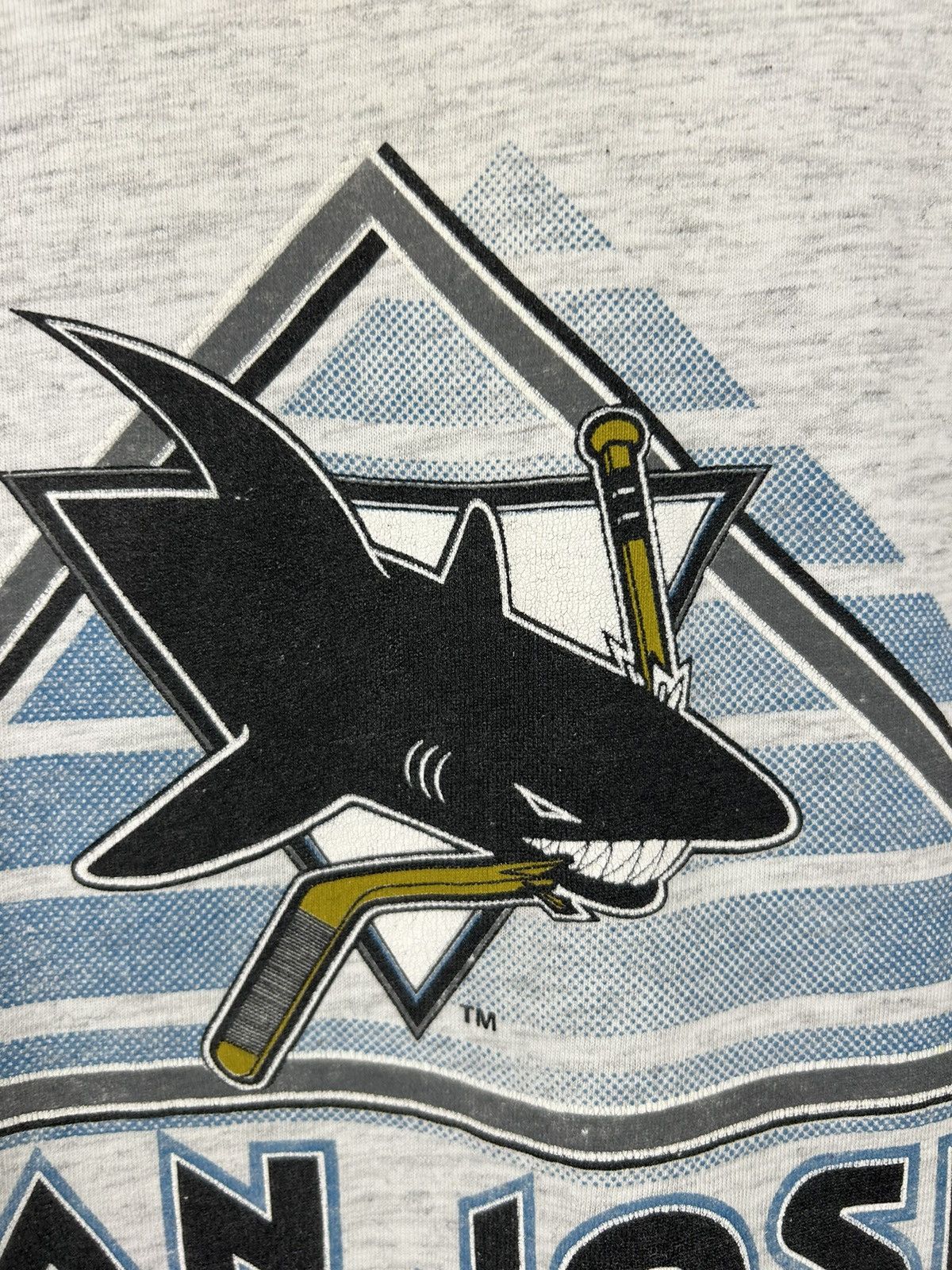 NHL Vintage 90s San Jose Sharks 1992 Hockey T shirt Size US L / EU 52-54 / 3 - 8 Thumbnail