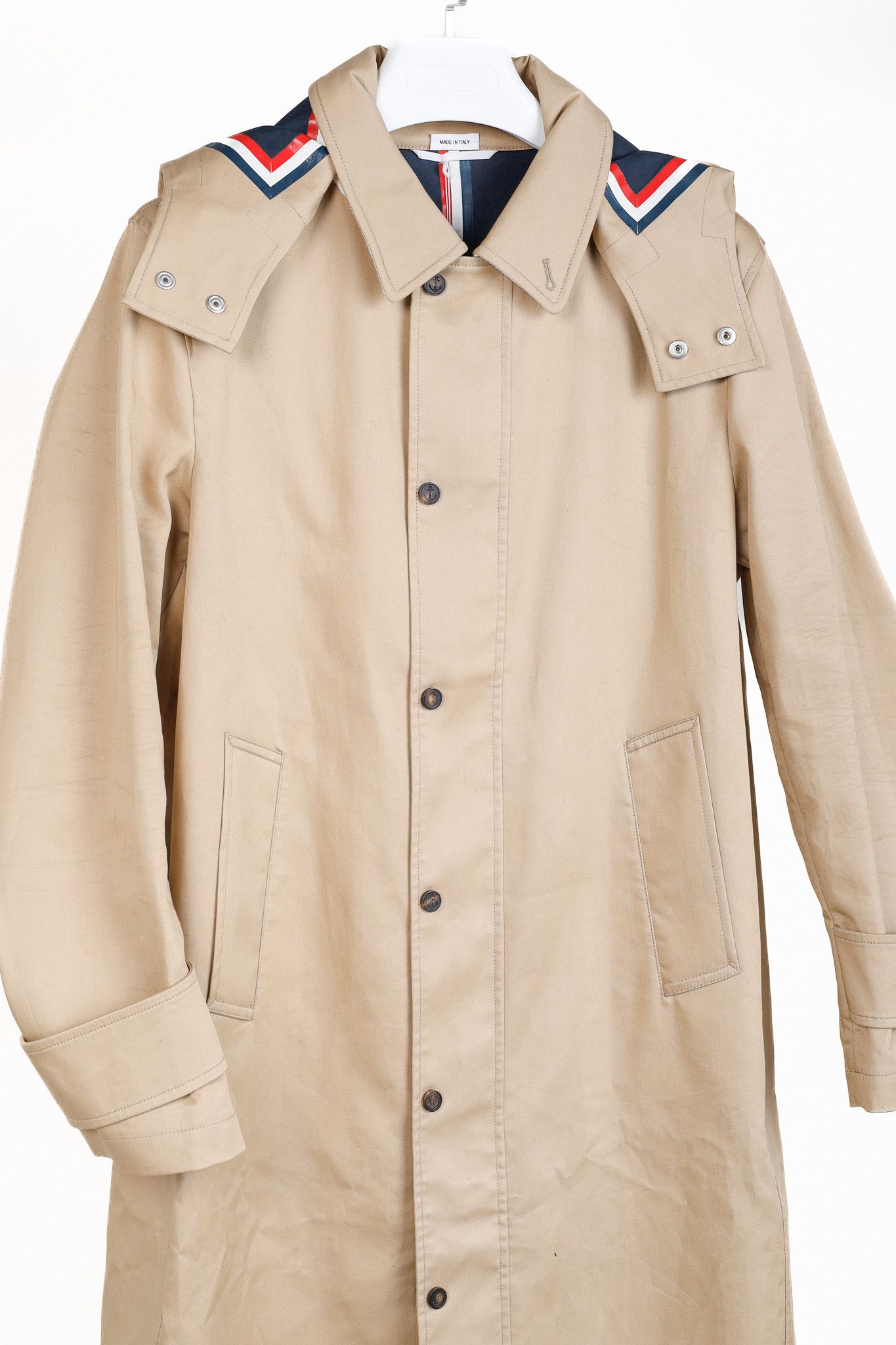 Thom Browne Thom Browne SS18 Detachable Hood Snap Front Parka Size US S / EU 44-46 / 1 - 3 Thumbnail