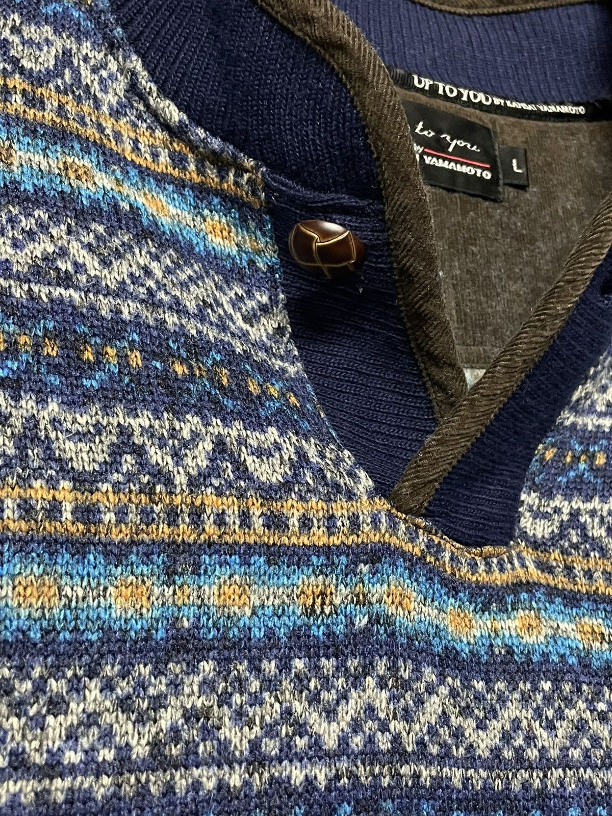 Kansai Yamamoto Vintage 90s Japan Designer Kansai Yamamoto Navajo Sweatshirt Size US M / EU 48-50 / 2 - 7 Thumbnail
