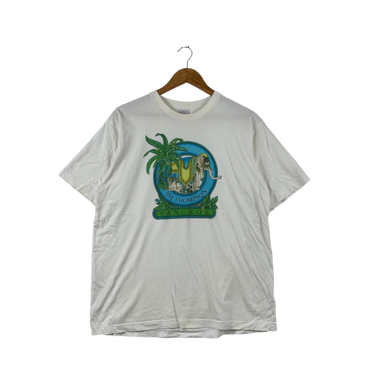 Jim Thompson Vintage JIM THOMPSON BANGKOK Batik Silk Tee Shirt Top Size M / US 6-8 / IT 42-44 - 1 Thumbnail