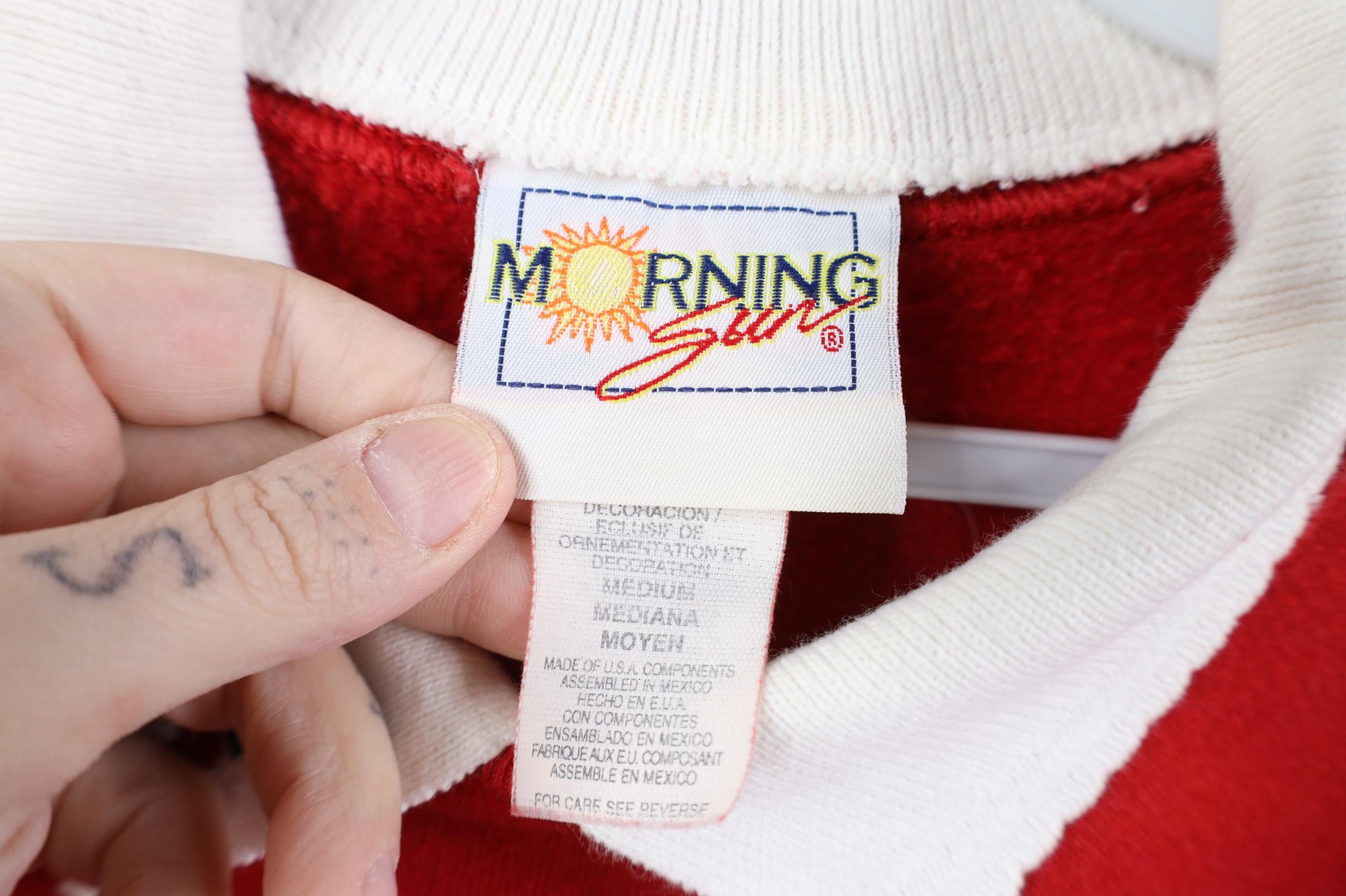 Vintage Vintage 90s Streetwear Christmas Snowman Collared Sweatshirt Size M / US 6-8 / IT 42-44 - 8 Thumbnail