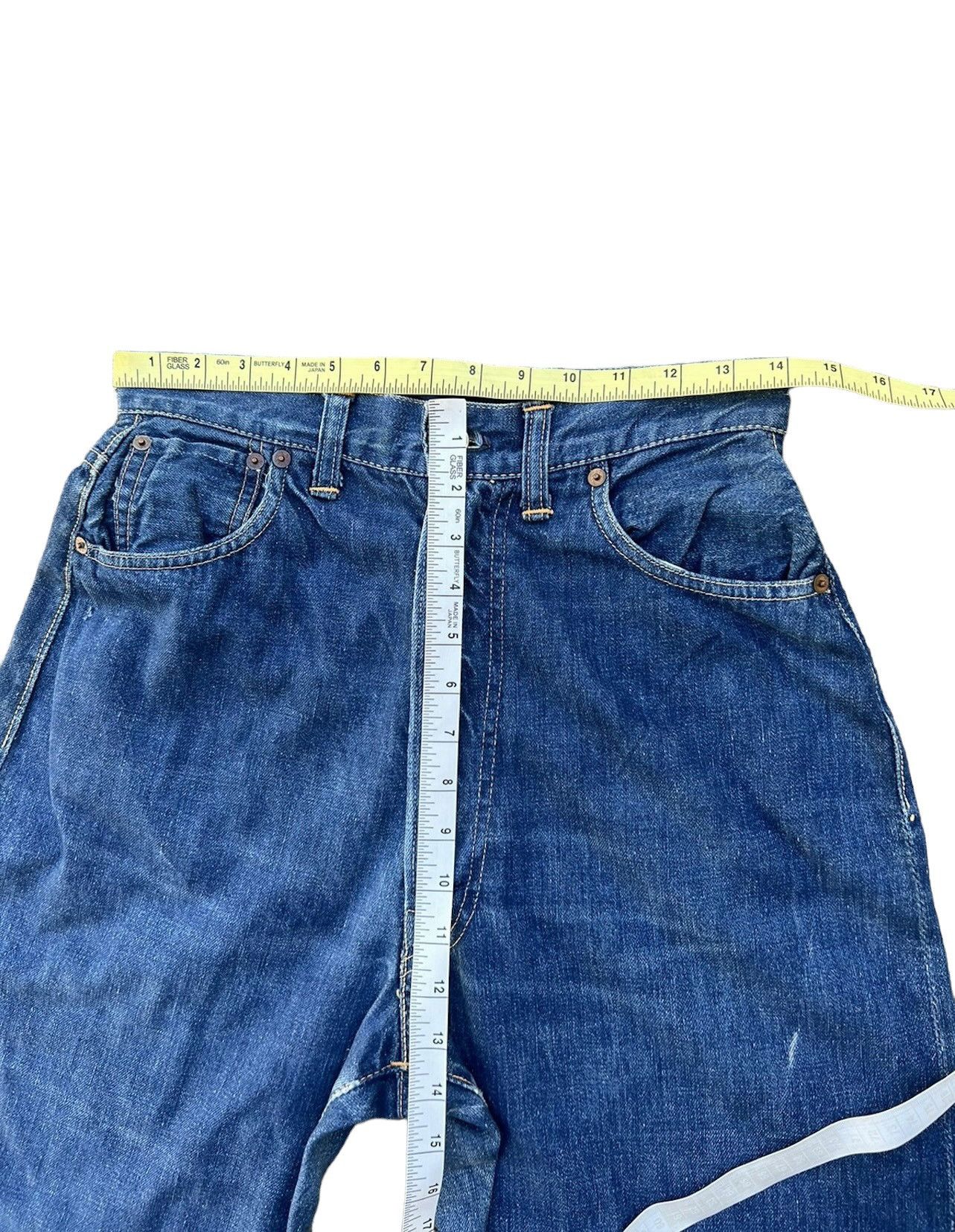 Levi's RARE! Vintage 50s Levi’s Hidden Rivets Denim Selvedge Jeans Size 28" / US 6 / IT 42 - 22 Thumbnail