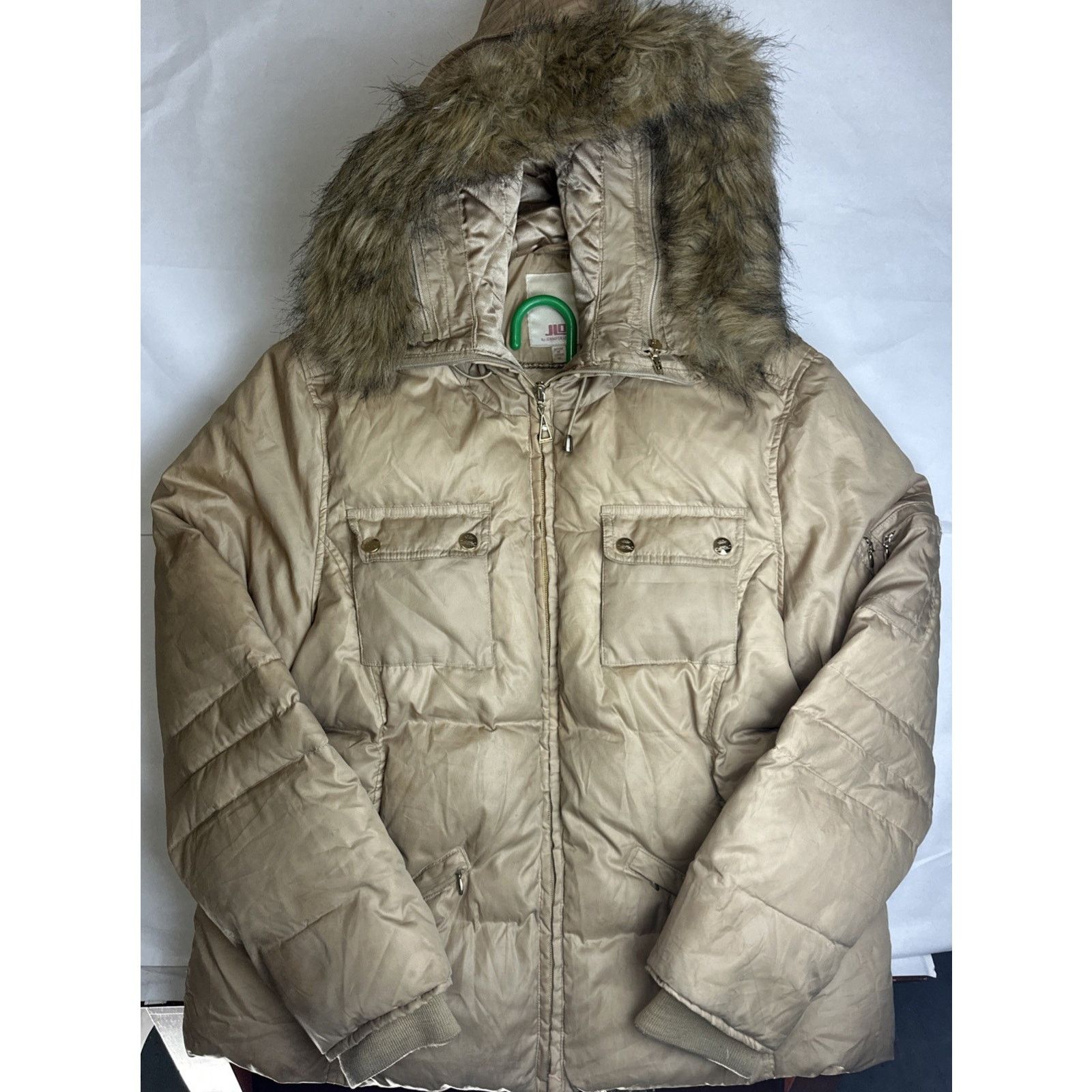 Jennifer Lopez Coat Jennifer Lopez Women goldr Jacket Puffer Size XL Size XL / US 12-14 / IT 48-50 - 1 Thumbnail