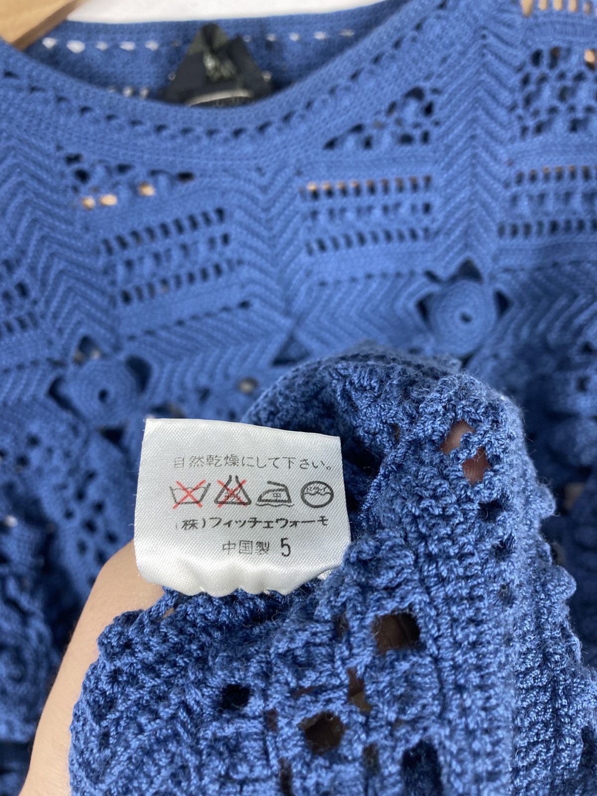 Vintage Ficce By Yoshiyuki Konishi Lace Hand Knit Knitwear