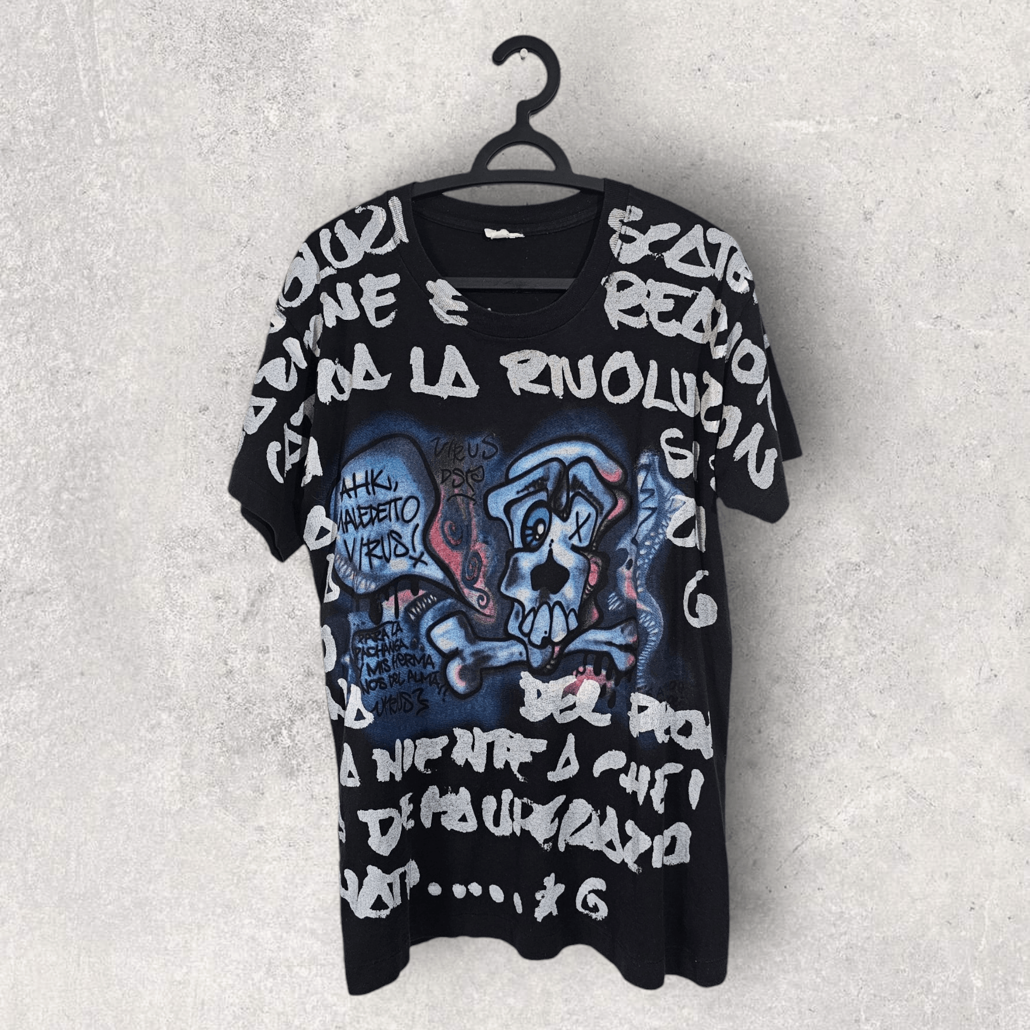 Vintage Scribbles Vintage 90's Grafiti Tee Size US M / EU 48-50 / 2 - 1 Thumbnail