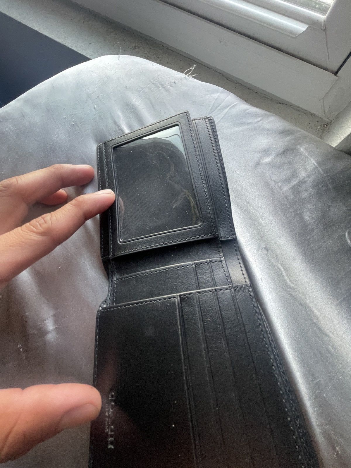 Coach Coach Signature Black Leather Wallet ( used only once ) Size 28 - 3 Thumbnail