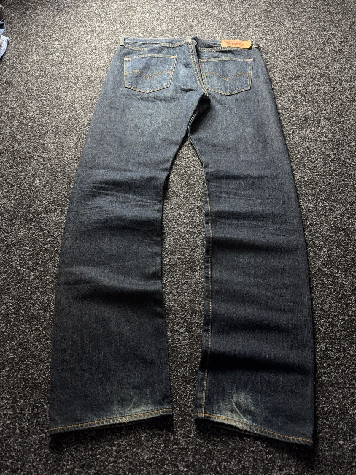 Levi's 00s Y2K USA Levi’s 501 Dark Wash Straight Leg Jeans W34 Size US 34 / EU 50 - 7 Thumbnail