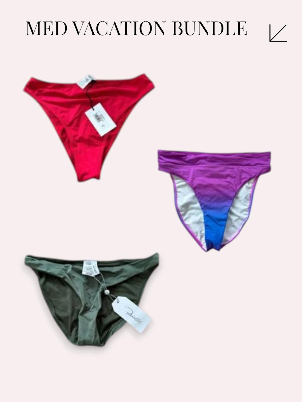 Abercrombie & Fitch $300 NWT Designer Swim Bundle M 3 Pieces Peixoto Fisch PilyQ Size ONE SIZE - 1 Thumbnail