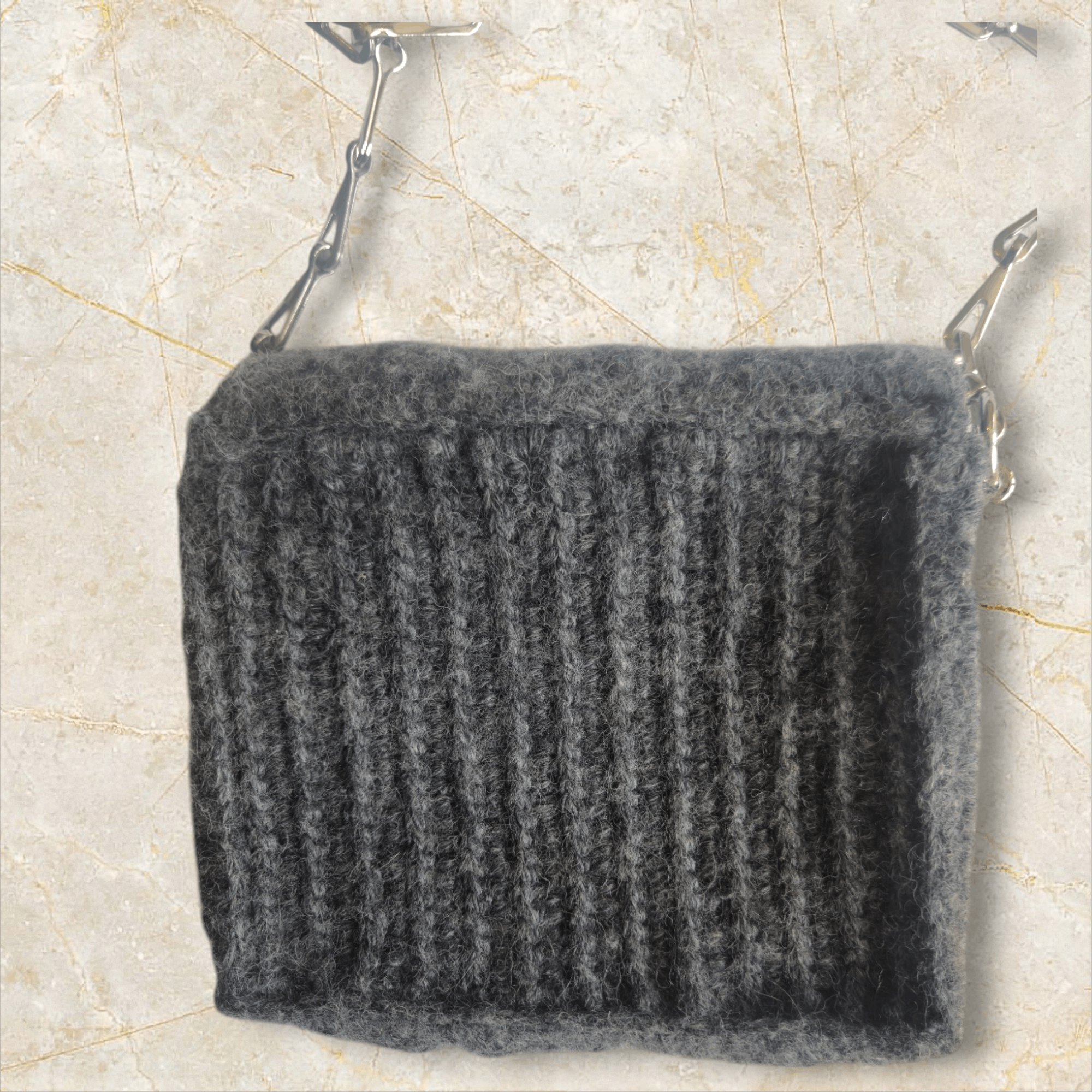 Paco Rabanne Paco Rabanne Nano 1969 Mini Bag in Grey Wool Size ONE SIZE - 6 Thumbnail