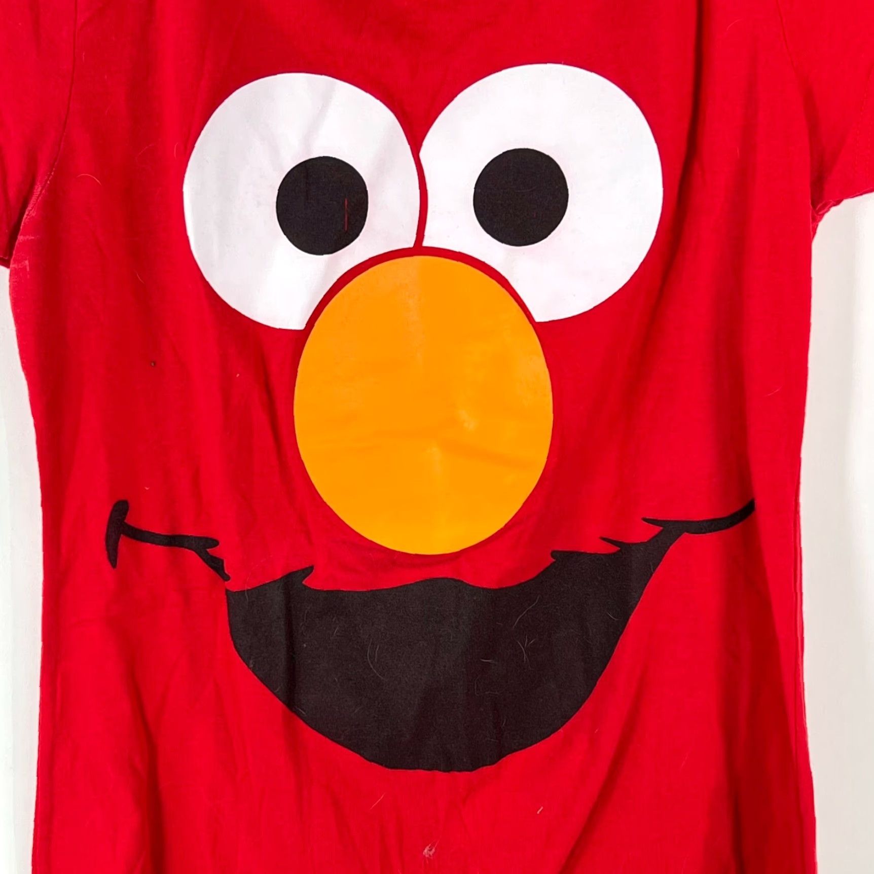 Vintage Sesame Street Women T Shirt Graphic Red XL Elmo Pullover Short Sleeve Vintage No Size XL / US 12-14 / IT 48-50 - 3 Thumbnail
