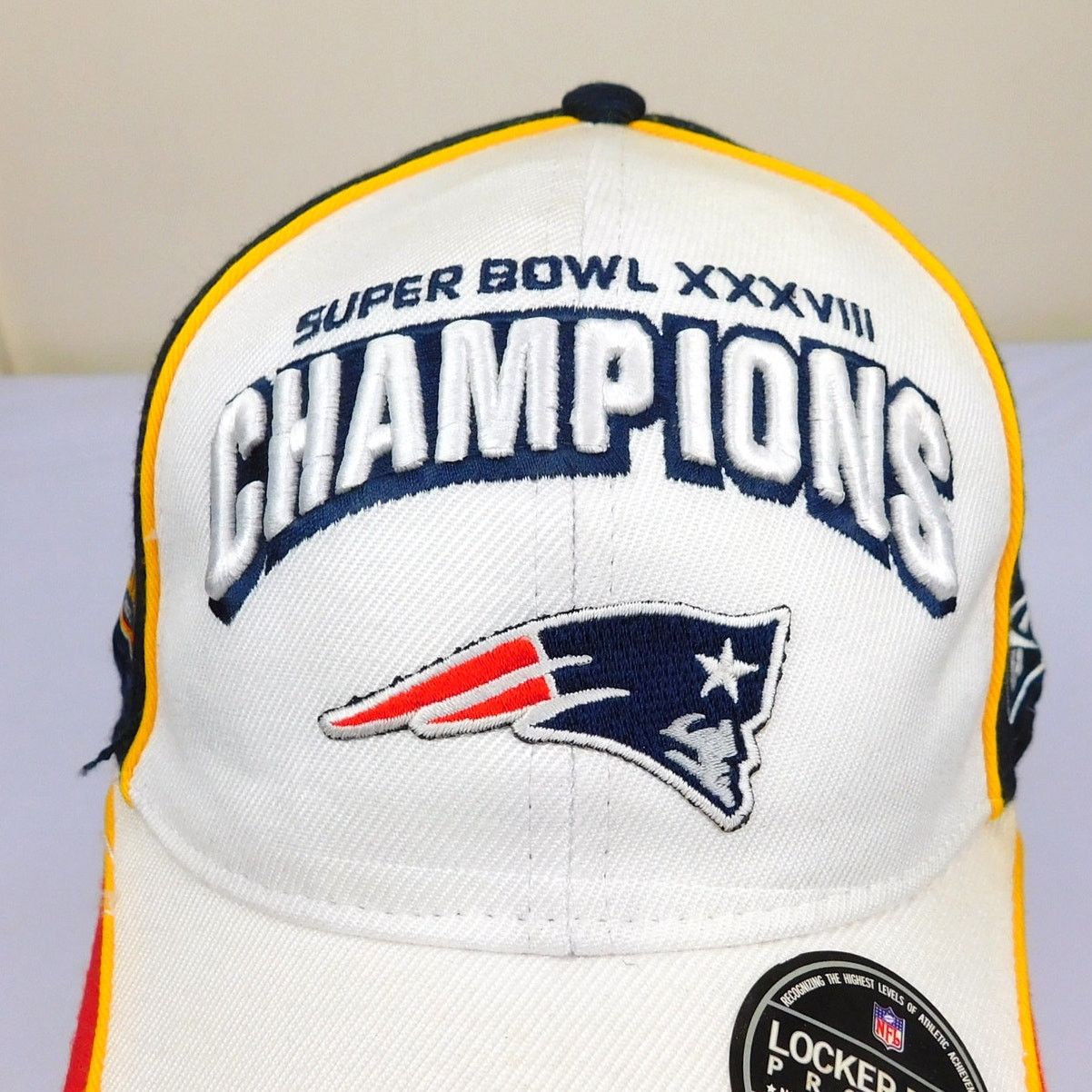Reebok New England Patriots Super Bowl 38 Champions Hat Adjustable Size ONE SIZE - 2 Thumbnail