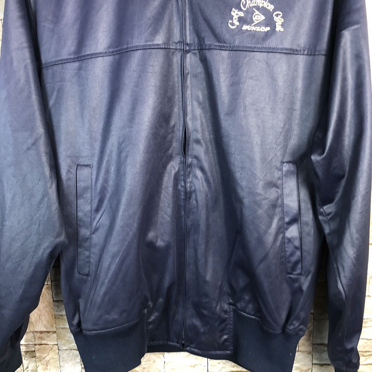 Dunlop vintage Dunlop Dark Blue Bombers Jacket #A377 Size US M / EU 48-50 / 2 - 6 Thumbnail