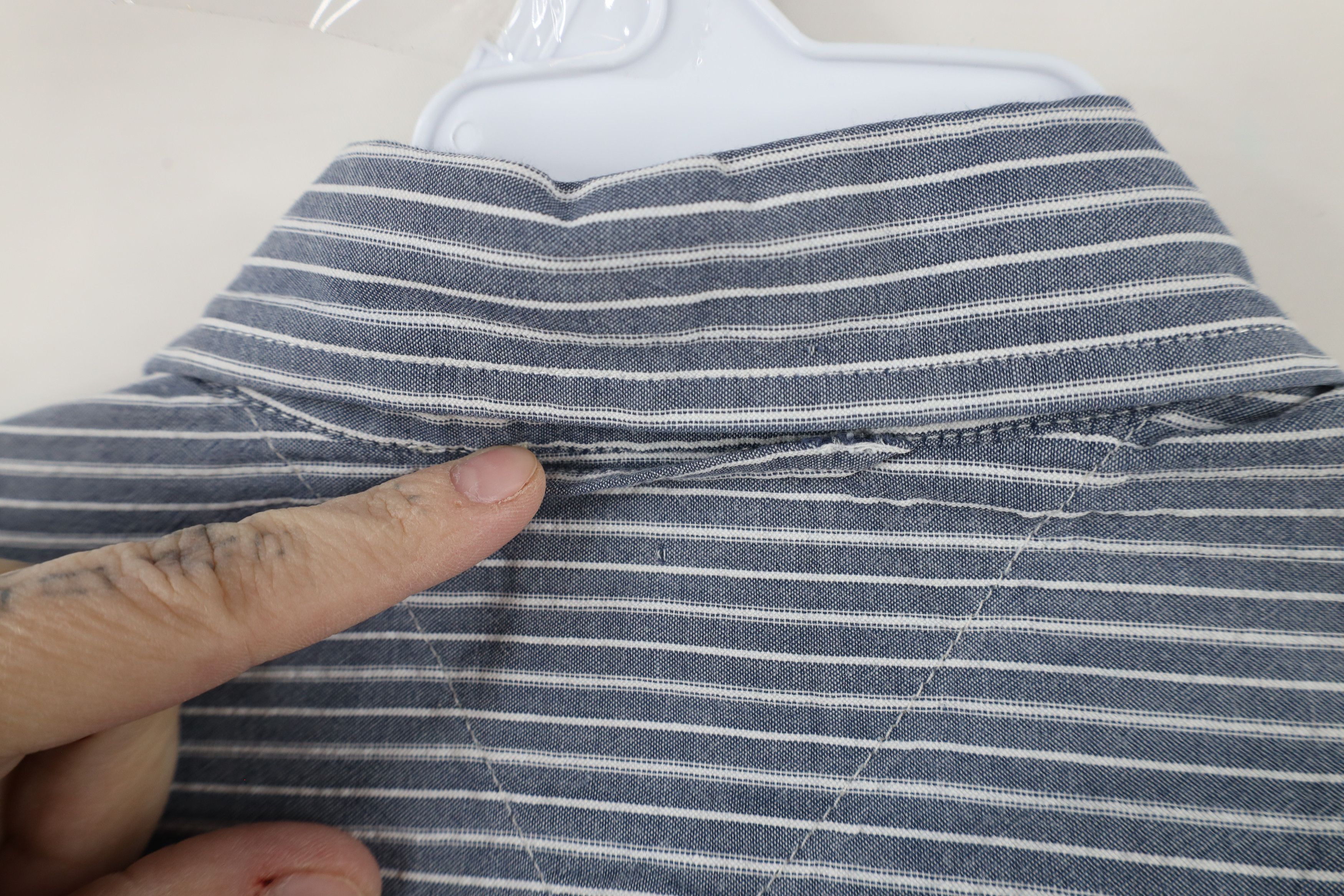 Tommy Hilfiger × Vintage Vintage 90s Tommy Hilfiger Striped Seer Sucker Button Shirt Size US S / EU 44-46 / 1 - 10 Thumbnail