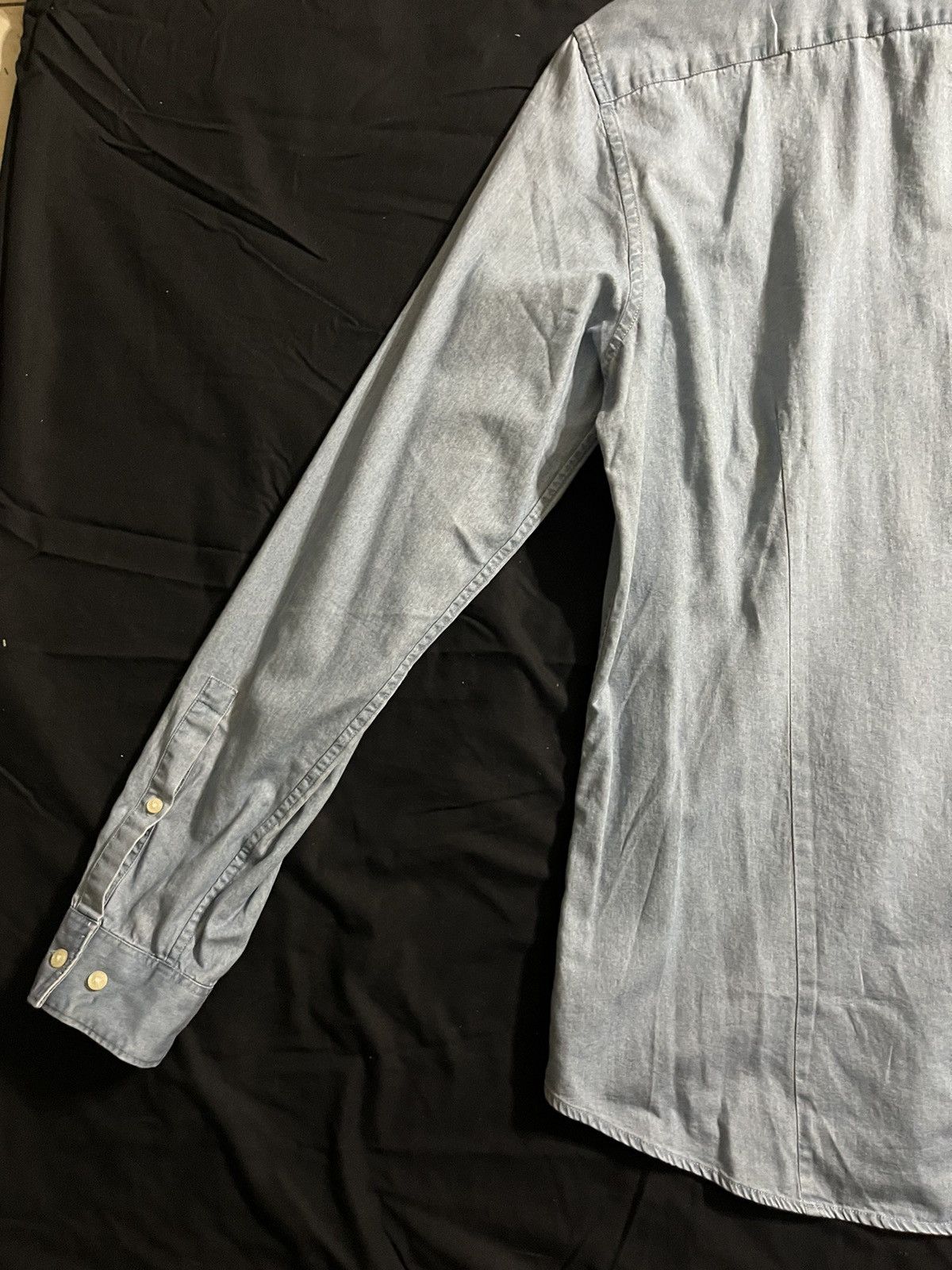 Michael Kors Micheal kors button front dress shirt indigo Size US M / EU 48-50 / 2 - 5 Thumbnail