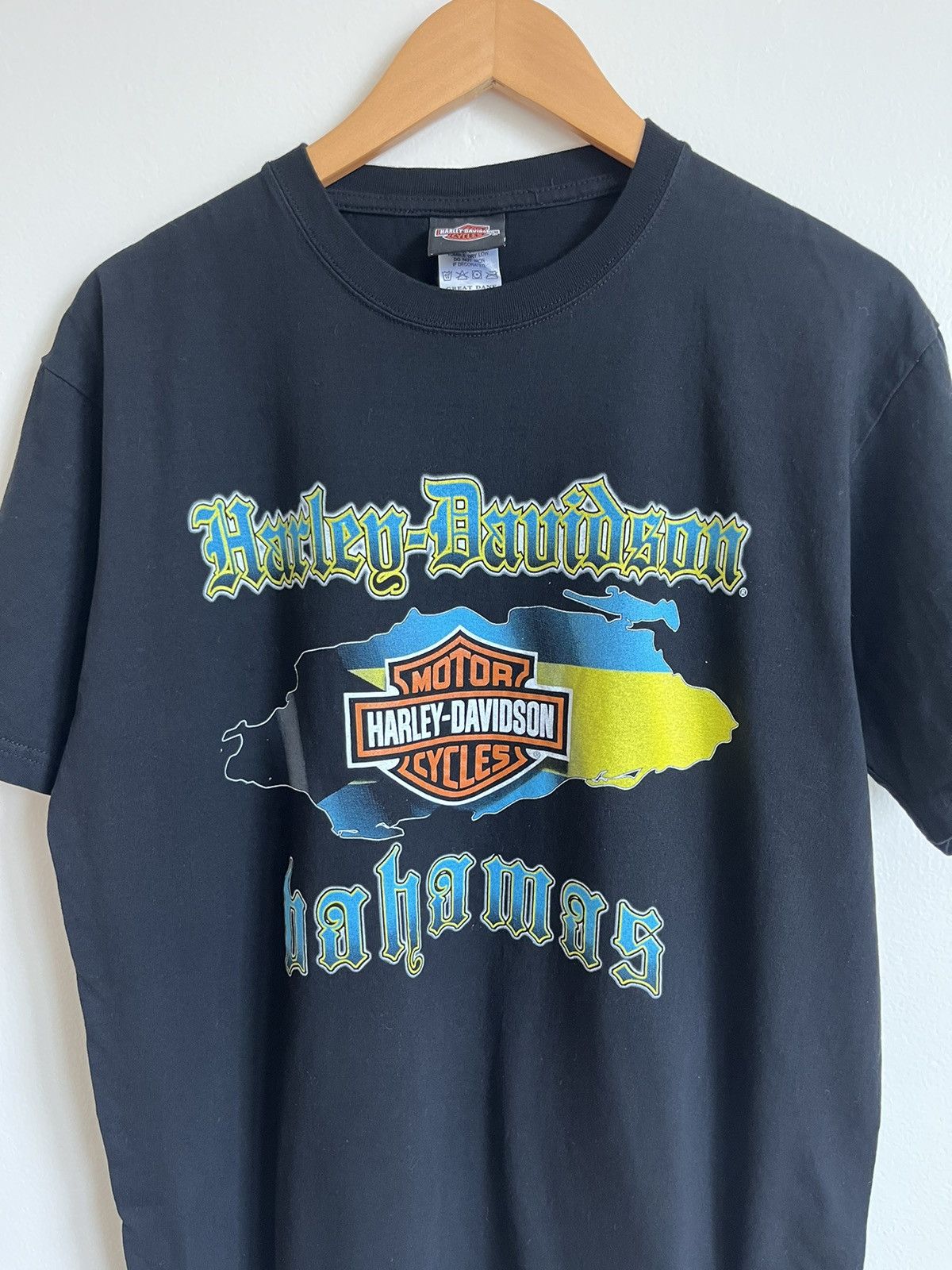 Harley Davidson Vintage 00’s Harley-Davidson “Bahamas” T-Shirt Size US L / EU 52-54 / 3 - 3 Thumbnail