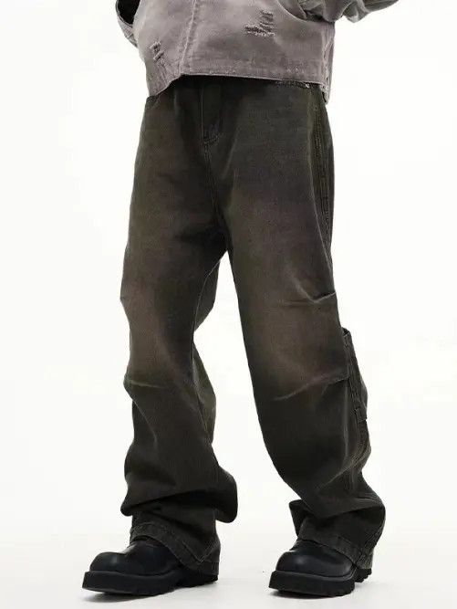 Japanese Brand Rumi American retro high street distressed casual jeans Size US 32 / EU 48 - 1 Thumbnail