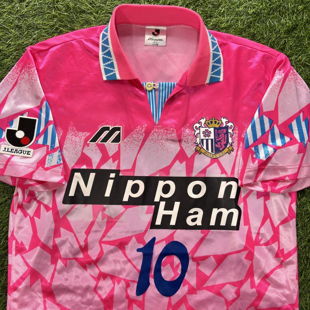 Mizuno Cerezo Osaka Home 1996 Marquinhos #10 Soccer Jersey Size US M / EU 48-50 / 2 - 3 Thumbnail