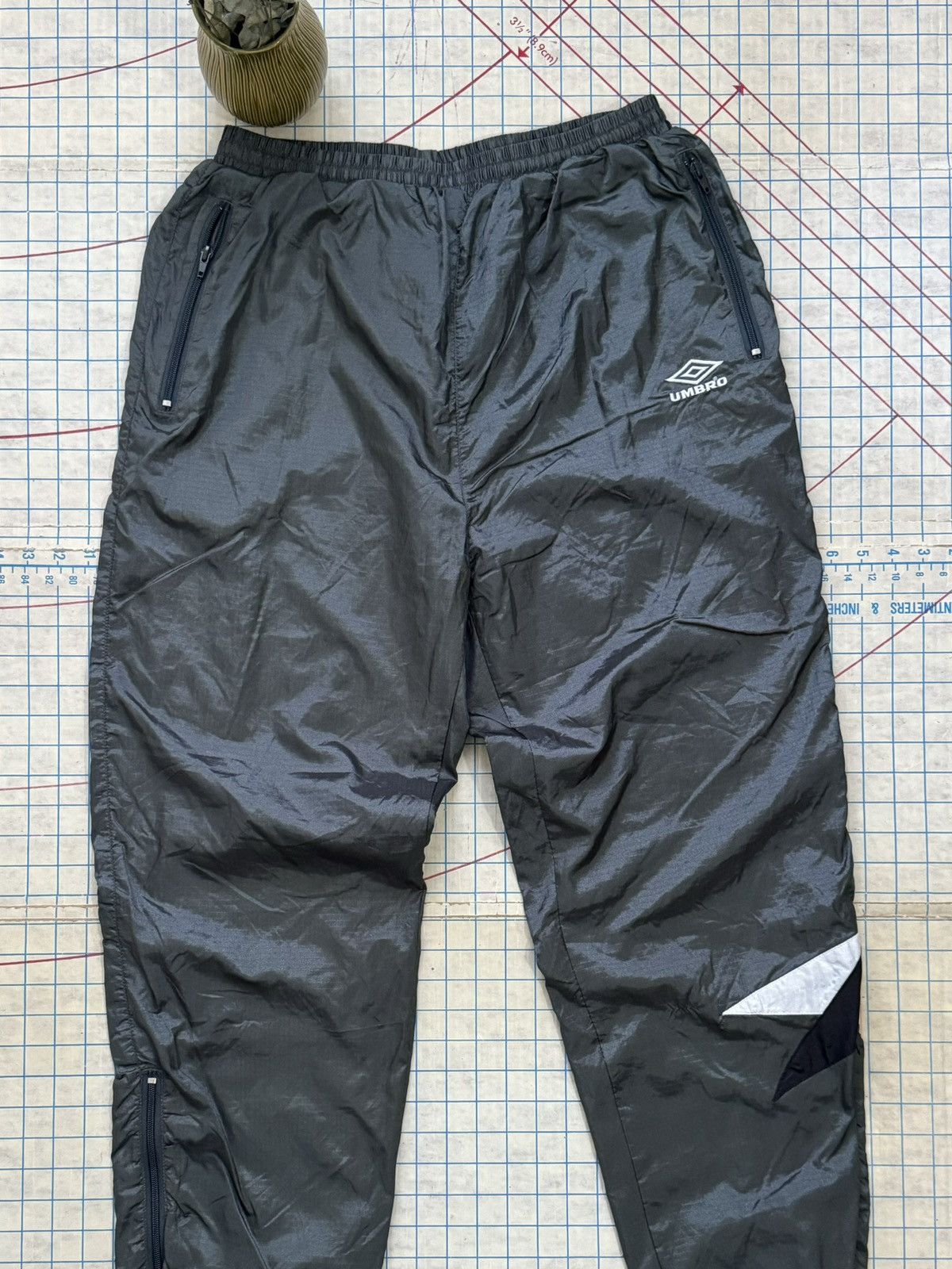 Umbro × Vintage Vintage Umbro Track Pants Greenish Grey Size XL Size US 36 / EU 52 - 3 Thumbnail