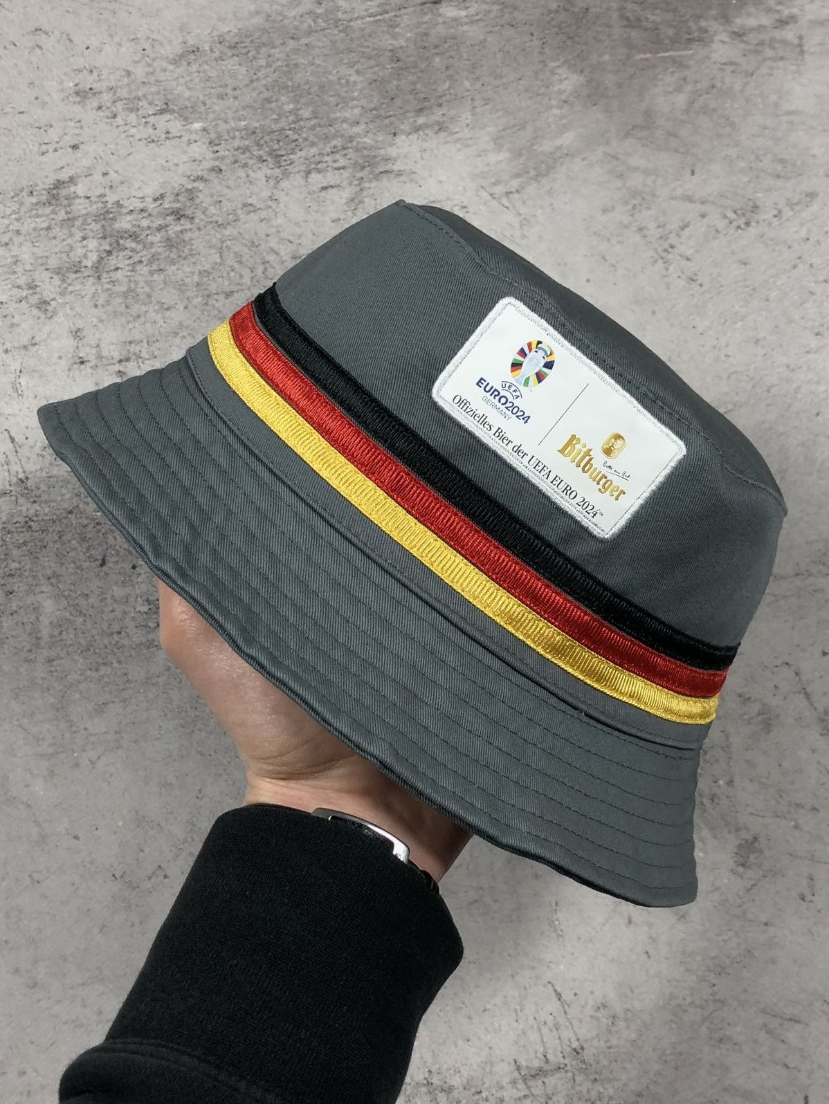 UEFA Official UEFA Euro 2024 Bitburger Beer Football Bucket Hat Size ONE SIZE - 1 Thumbnail