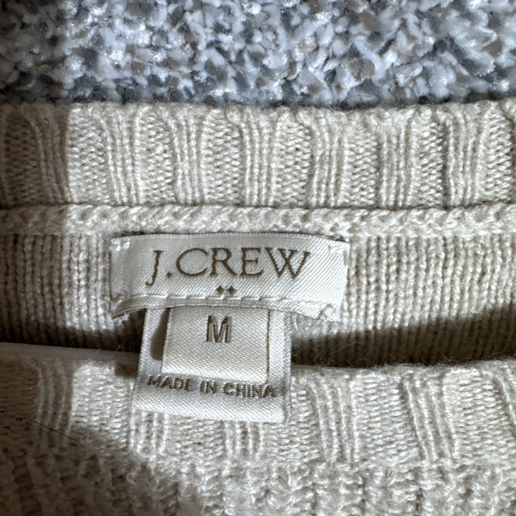 J.Crew Womens Medium Wool Blend Grandpacore Factory Warmspun Swingy Elbow Patch Sweater Size M / US 6-8 / IT 42-44 - 6 Thumbnail