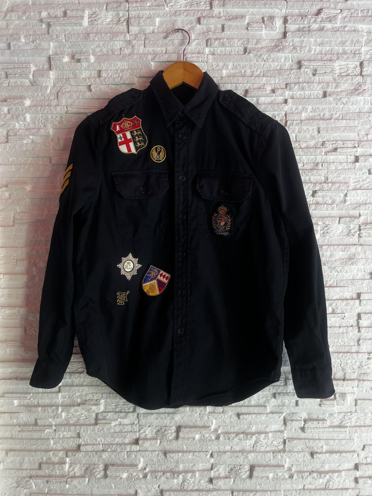 Polo Ralph Lauren Polo Ralph Lauren Patchwork Twill Military Crest Shirt – XS Size XS / US 0-2 / IT 36-38 - 4 Thumbnail