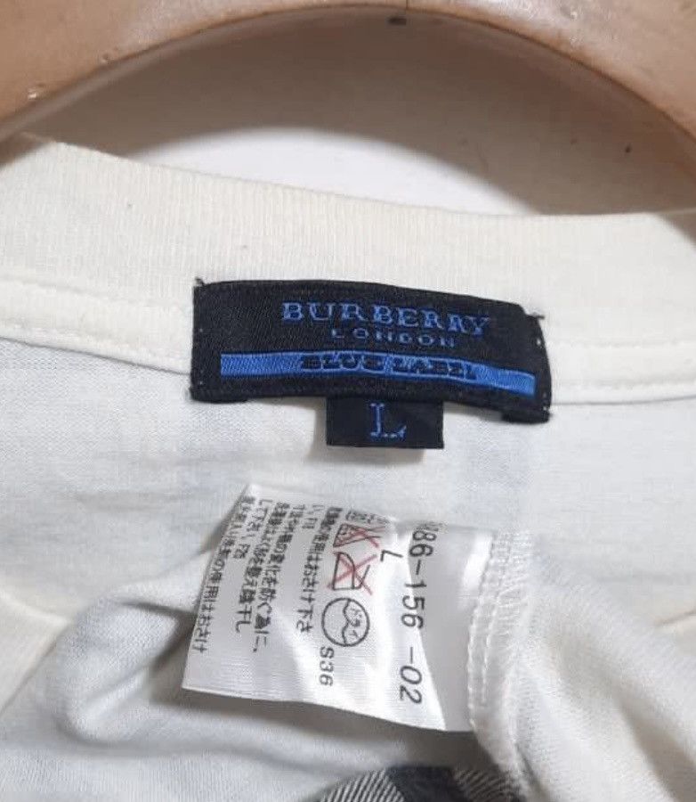 Burberry Rare Colour‼️Vintage Burberry Blue Label NivaCheck tee Size US L / EU 52-54 / 3 - 3 Thumbnail