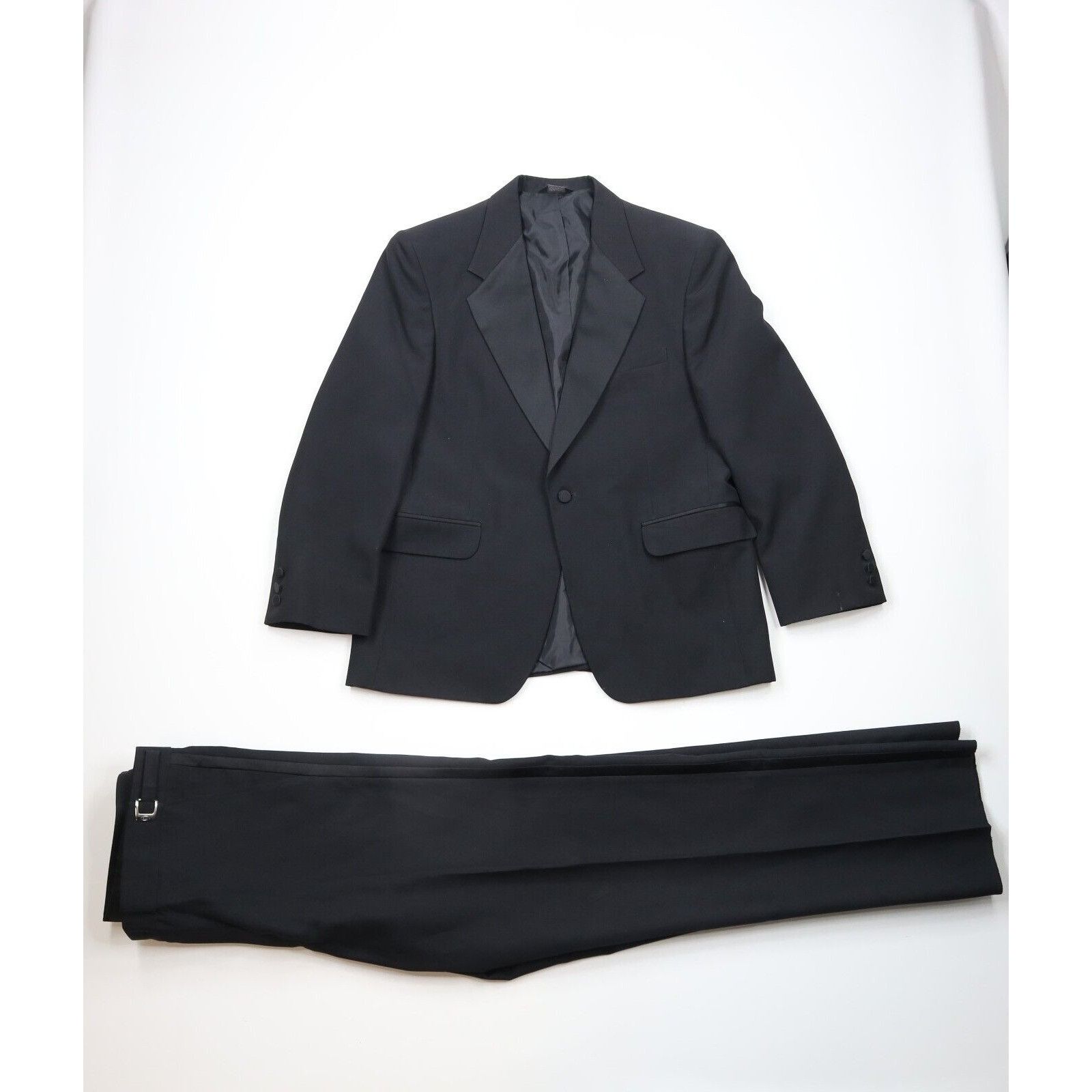 Vintage 90s Distressed 2 Piece Wedding Tuxedo Suit