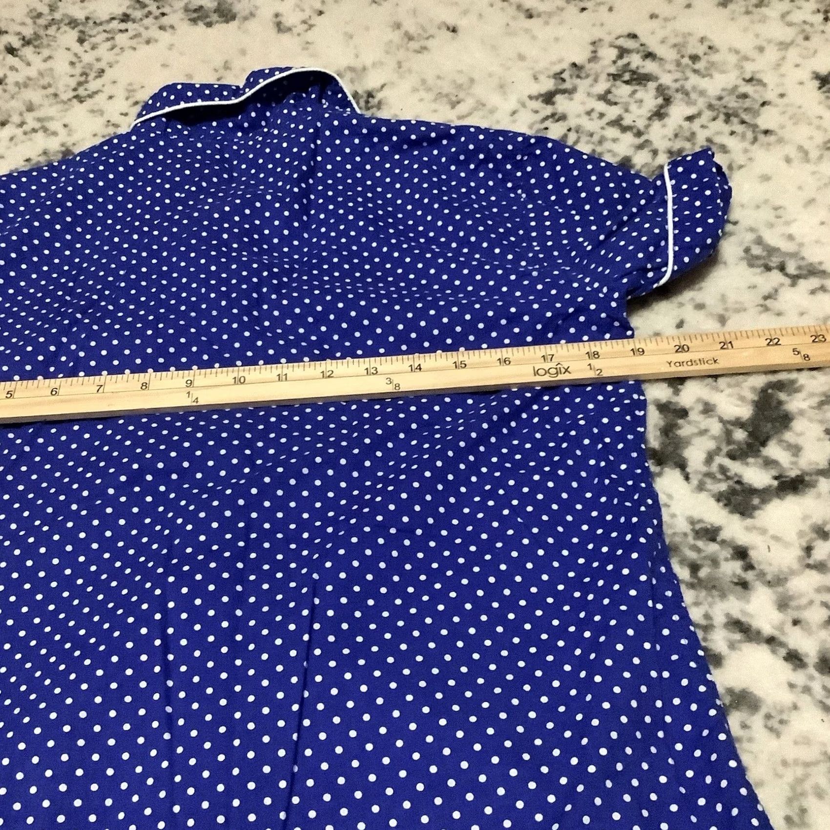 Ralph Lauren Lauren Ralph Shirt Womens S Blue sleep pajama top polka dot short sleeve Size S / US 4 / IT 40 - 7 Thumbnail