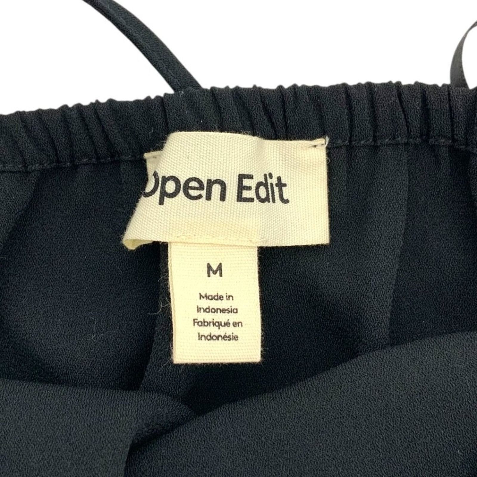 Other Open Edit Halter Neck Crop Top In Black Medium NWT $39 MSRP Size M / US 6-8 / IT 42-44 - 4 Thumbnail