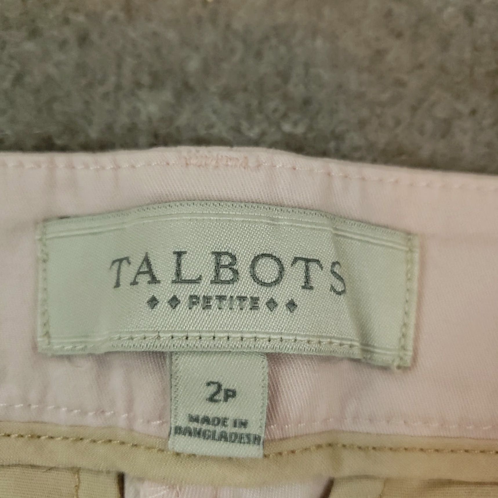 Talbots Talbots Womens Petite Pink Cropped Stretch Pants 2P 28x21 Size 28" / US 6 / IT 42 - 7 Thumbnail